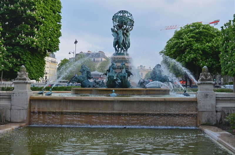 19 - The Fontaine de l'Observatoire (also known as the Fountain of the Four Parts of the World) located in Paris 